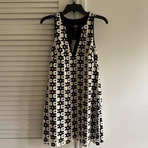 NWT Anthropologie Maeve Black and White Floral Midi Dress SZ SP NEW TAGS